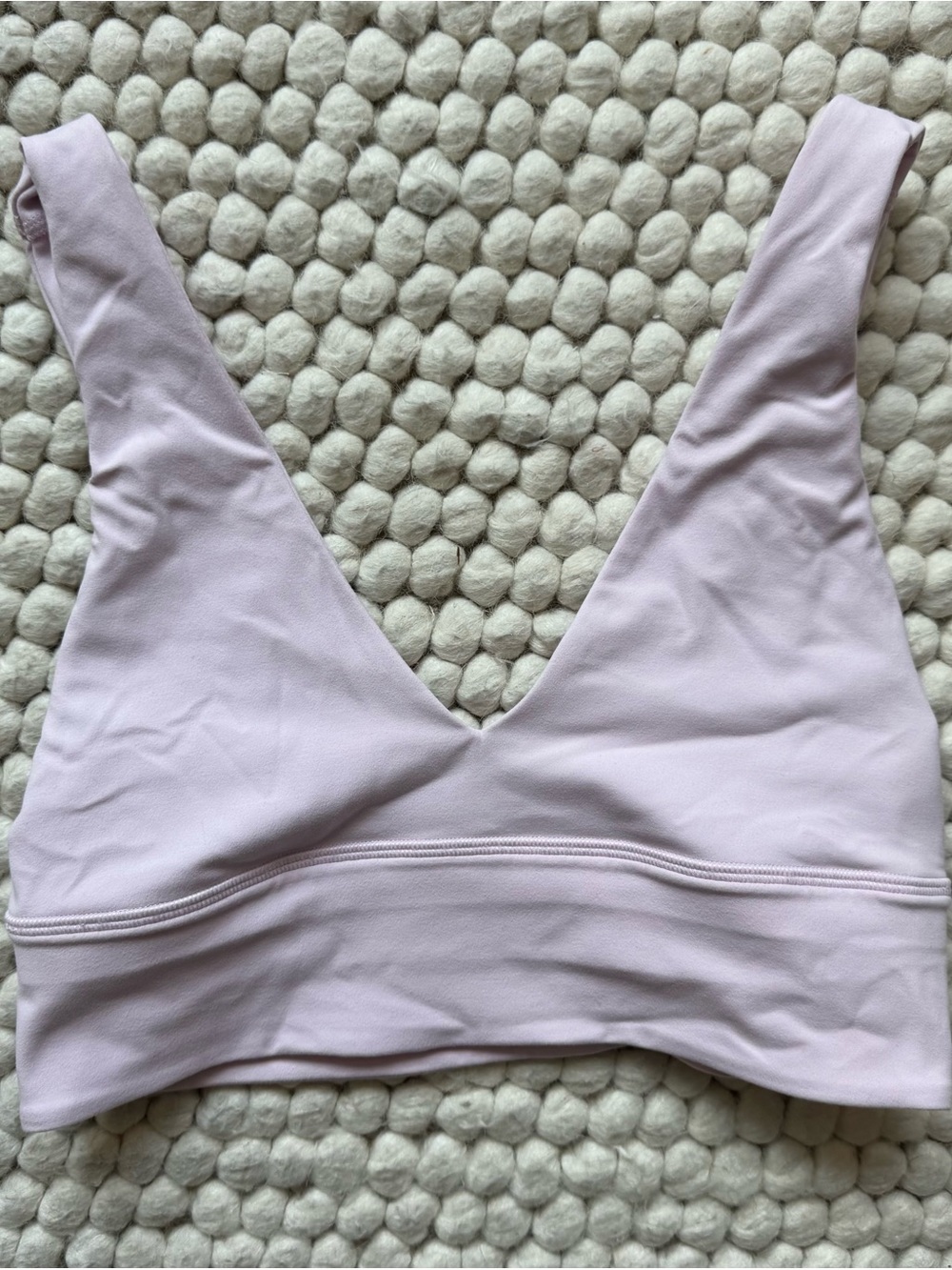 Lululemon Align V-Neck Bra, Light Support A/B Cup in Lavender Blush